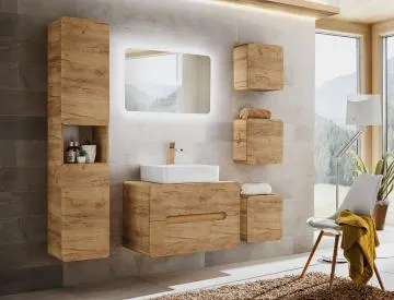 Szafka pod umywalkę nablatową ARUBA CRAFT 829 80cm dąb craft