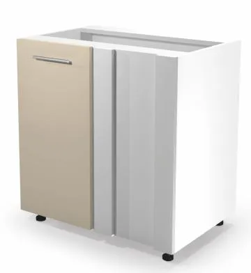 Szafka kuchenna narożna 100(80) VENTO DN-100/82 beżowy połysk