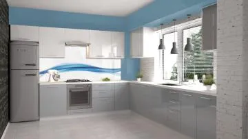 Szafka kuchenna wisząca 50 VENTO GO-50/36 jasnoszary połysk