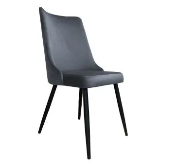 Krzesło CYPRIAN BL VELVET ciemno szare