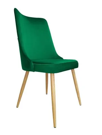 Krzesło CYPRIAN 2 VELVET zielone/dąb
