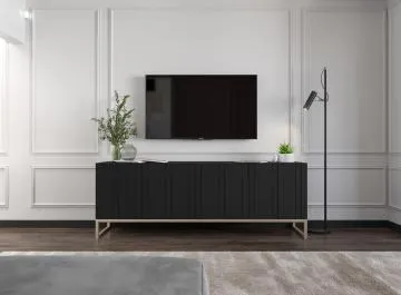 Szafka RTV TAL 150 czarna mat