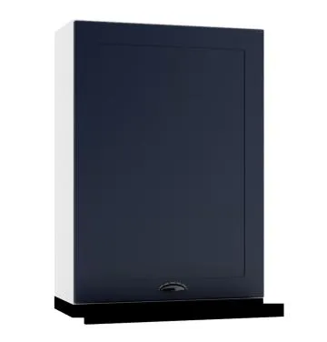 Szafka kuchenna wisząca z okapem 60 ADELE W60 SLIM/88 P/L granatowa mat/czarna