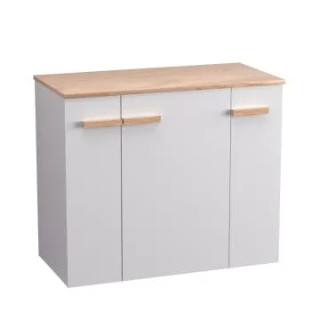 Szafka pod umywalkę L-WOOD 79 cm biały połysk
