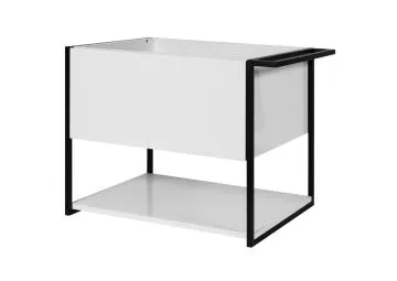 Szafka pod umywalkę LOV 60 cm biały połysk