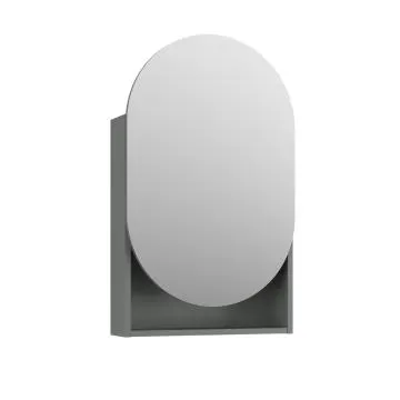 Szafka łazienkowa lustrzana MOSS 50 cm szaro-zielony półmat