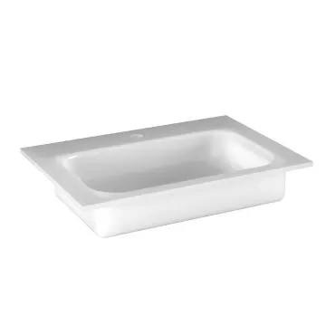 Umywalka wpuszczana szklana NEO 60 cm matowa