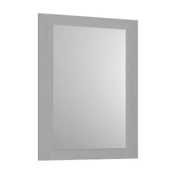 Lustro łazienkowe OXFORD 60x80 cm ciemno szare półmat w drewnianej ramie