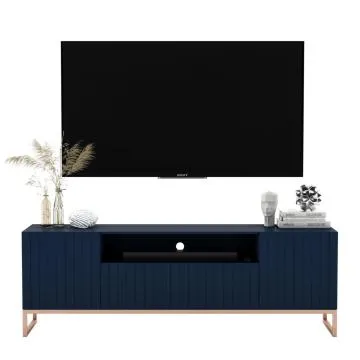 Szafka RTV TAL 2D1K 150cm granatowa mat