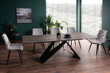 Stół rozkładany WESTIN CERAMIC 160(240)x90 brązowy legno