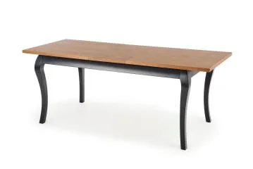 Stół rozkładany WINDSOR 160(240)x90 dąb/czarny
