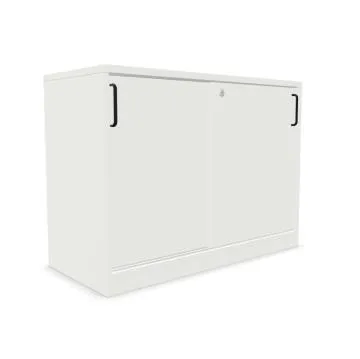 Szafka biurowa przesuwna EASY SPACE CABINET S 1.5-OH 100cm biała zamykana