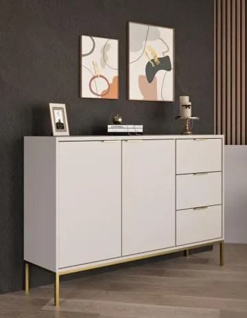 Komoda AUSTIN 150 kaszmir/złota