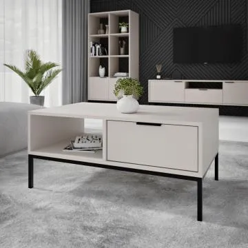 Stolik kawowy AUSTIN 100x60 kaszmir/czarny