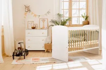 Komoda dla dzieci KAROLINA 80cm biała z przewijakiem
