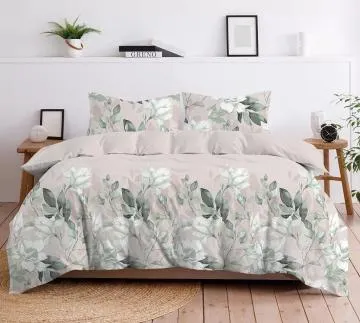 Pościel Bawełniana Greno Premium Zoi 160x200 Beżowa