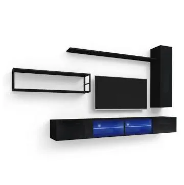 Meblościanka SWITCH MET IV czarna 